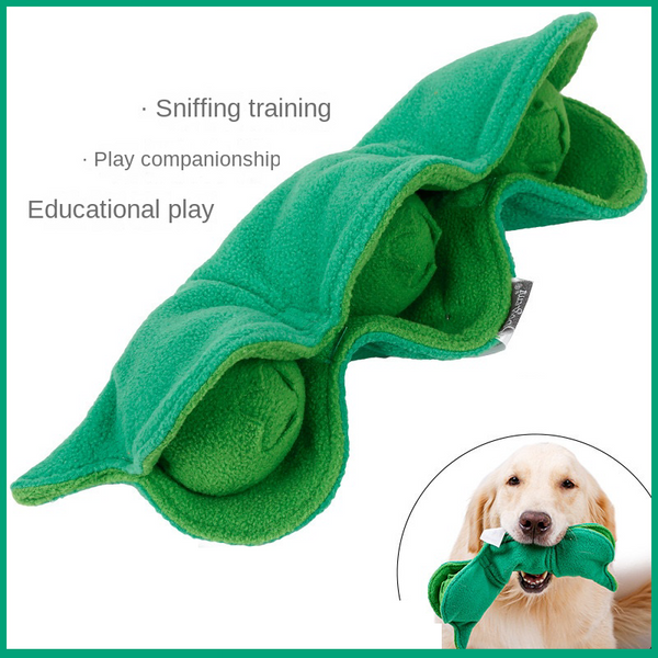Dog Snuffle Mat Sniffing Training Pad Puzzle Voice Plush Nosework Puppy Peas Toy AU