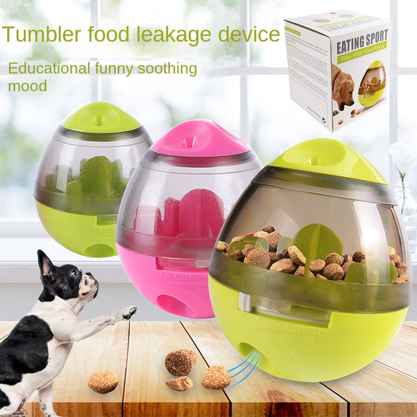 Pet Dog Puppy IQ Test Treat Ball Interactive Food Dispensing Toy Food Feeder AU