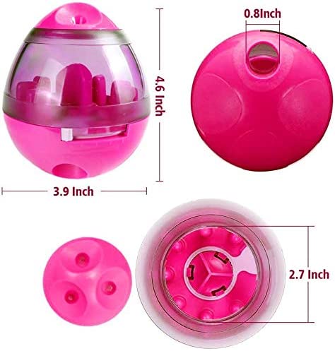 Pet Dog Puppy IQ Test Treat Ball Interactive Food Dispensing Toy Food Feeder AU