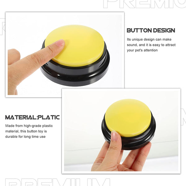 4Pcs Dog Toys Buttons Record Talking Pet Starter Recordable Speaking Training AU