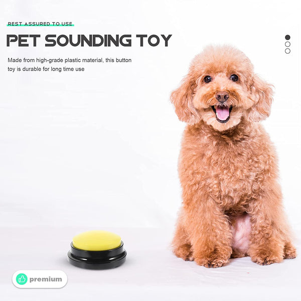4Pcs Dog Toys Buttons Record Talking Pet Starter Recordable Speaking Training AU