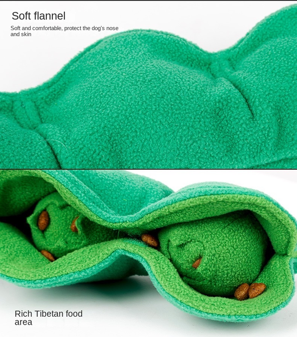Dog Snuffle Mat Sniffing Training Pad Puzzle Voice Plush Nosework Puppy Peas Toy AU