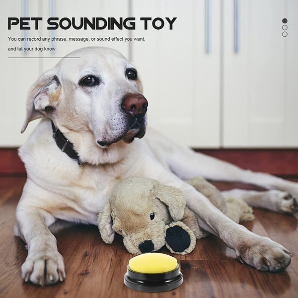 4Pcs Dog Toys Buttons Record Talking Pet Starter Recordable Speaking Training AU