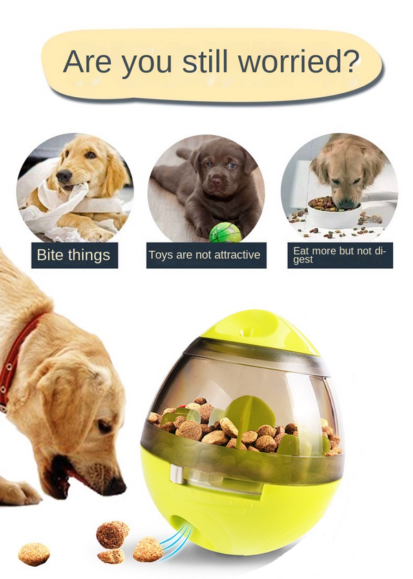 Pet Dog Puppy IQ Test Treat Ball Interactive Food Dispensing Toy Food Feeder AU
