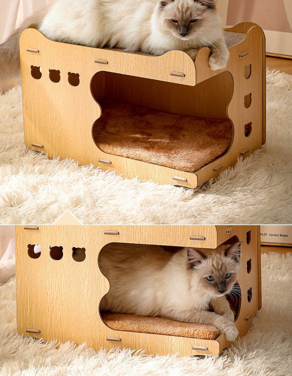 Cat Scratching Scratcher Board Cat Tree Pad Lounge Toy Corrugated Cardboard AU