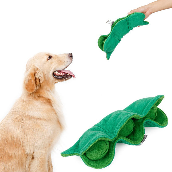 Dog Snuffle Mat Sniffing Training Pad Puzzle Voice Plush Nosework Puppy Peas Toy AU