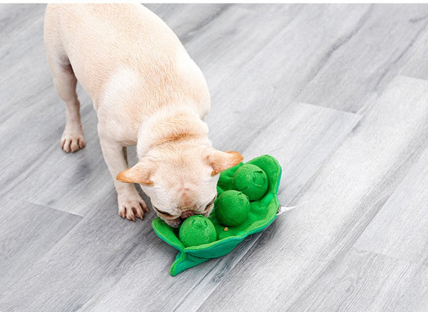 Dog Snuffle Mat Sniffing Training Pad Puzzle Voice Plush Nosework Puppy Peas Toy AU
