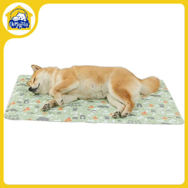 Pet Cool Gel Mat Dog Cat Bed Non-Toxic Cooling Summer Pad Large Sizes Cushion AU