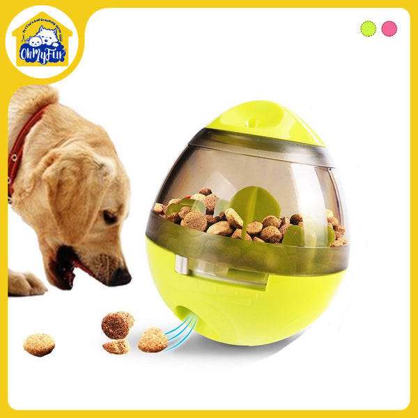 Pet Dog Puppy IQ Test Treat Ball Interactive Food Dispensing Toy Food Feeder AU