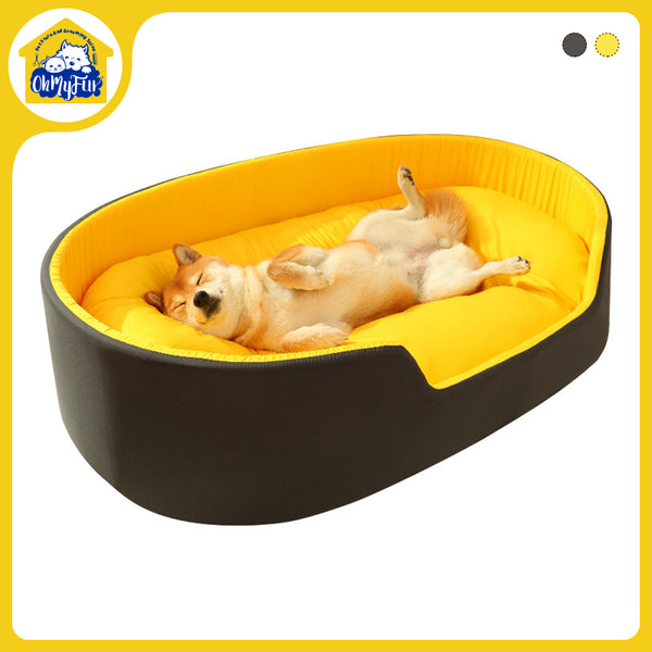 Dog Cat Pet Calming Bed Warm Soft Plush 3D Round Nest Comfy Sleeping Kennel Cave