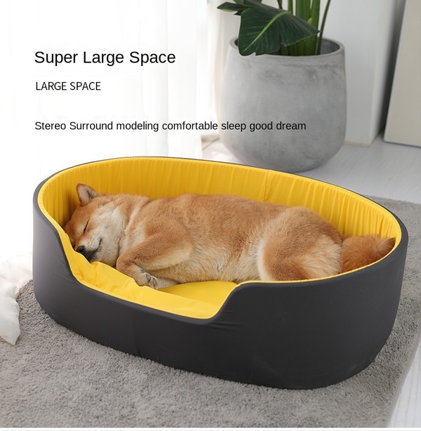 Dog Cat Pet Calming Bed Warm Soft Plush 3D Round Nest Comfy Sleeping Kennel Cave