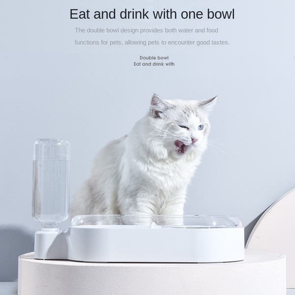 Automatic Pet Water Food Feeder Dispenser Dog Cat Auto Self Feeding Bowl Bottle
