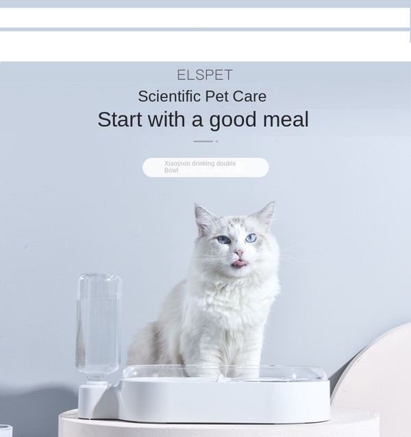 Automatic Pet Water Food Feeder Dispenser Dog Cat Auto Self Feeding Bowl Bottle