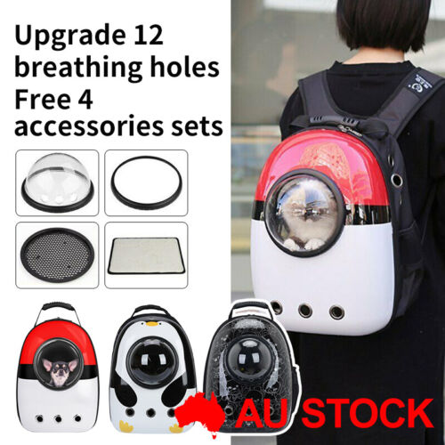 Pet Dog Cat Travel Outdoor Carrier Backpack Space Capsule Puppy Shoulder Bag AU