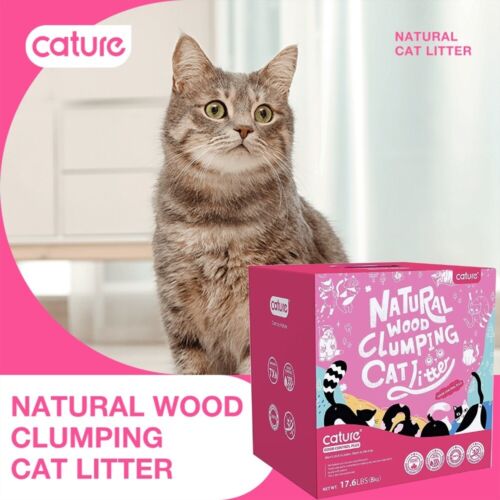 8KG Odour Control Lightweight Recycled Wooden Clumping Pellets Cat Litter 20L AU