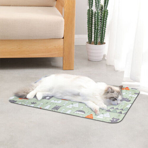 Pet Cool Gel Mat Dog Cat Bed Non-Toxic Cooling Summer Pad Large Sizes Cushion AU