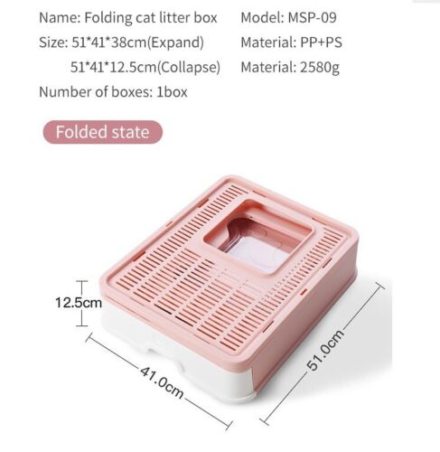 Self-Cleaning Hooded Cat Litter Box Enclosed Large Kitty Toilet Box Tray Refills
