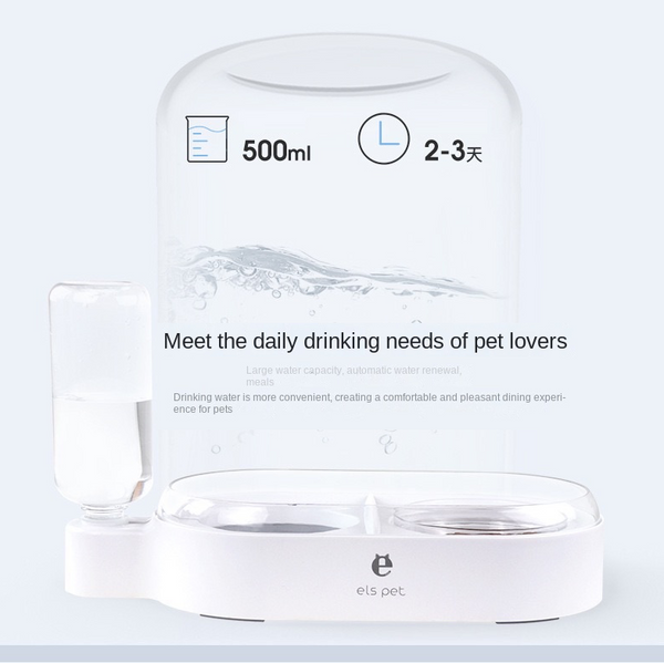 Automatic Pet Water Food Feeder Dispenser Dog Cat Auto Self Feeding Bowl Bottle