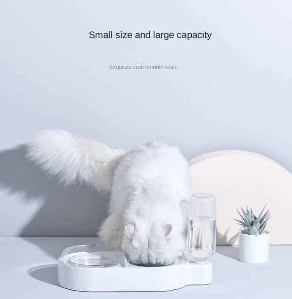 Automatic Pet Water Food Feeder Dispenser Dog Cat Auto Self Feeding Bowl Bottle