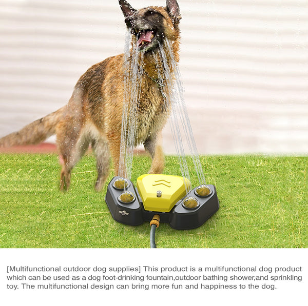 Pet Splash Drinking Outdoor Dog Sprinkler Toy Claws Activated Water Fountain