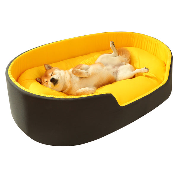 Dog Cat Pet Calming Bed Warm Soft Plush 3D Round Nest Comfy Sleeping Kennel Cave